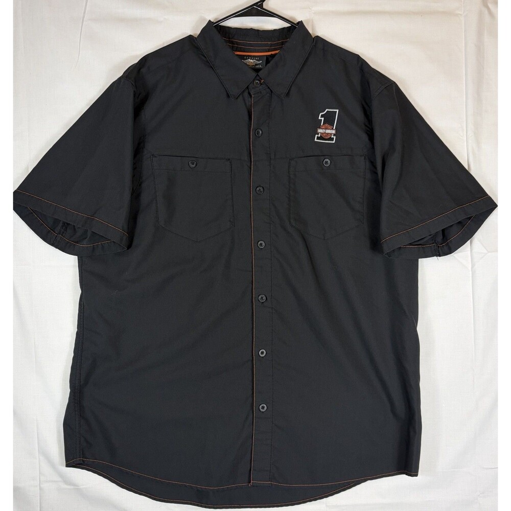 Harley Davidson Motorcycles Performance SS Shirt Coolcore Tech Black Men’s 2XL